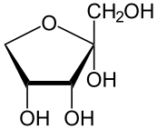 ملف:Alpha-D-Ribulofuranose.svg