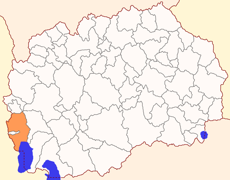 ملف:Map of Struga Municipality.svg