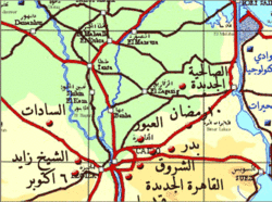 خريطة توضح موقع الصالحية الجديدة