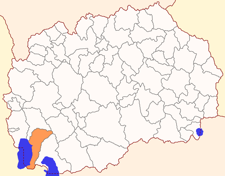 ملف:Map of Ohrid Municipality.svg