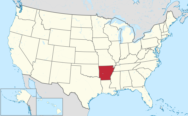 ملف:Arkansas in United States.svg