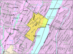 خريطة مكتب تعداد فورت لي، نيوجرزي