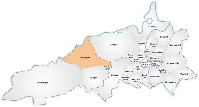 ملف:Karte Berner Quartiere Bethlehem.png