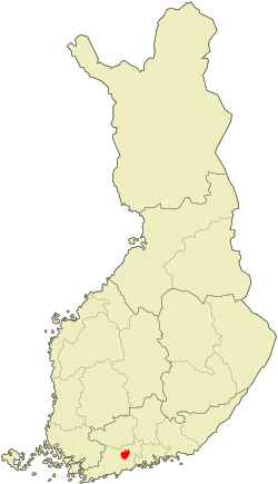 موقع نورمي‌يارڤي في فنلندا