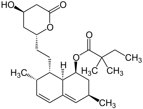 ملف:Simvastatin Structural Formulae.svg