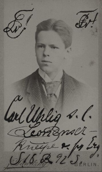 ملف:Carl Uhlig als Verbindungsstudent.jpg