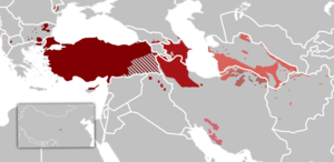 Oghuz Turkic Languages distribution map.png