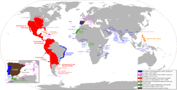 المناطق من العالم التي كانت في وقت ما جزءاً من الإمبراطورية الإسبانية.