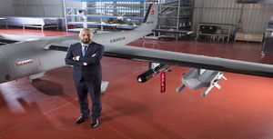 Öner tekin, general director of Vestel in front of karayel 2017-04-10.jpg