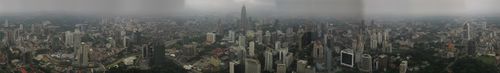 A perspective of Kuala Lumpur from Kuala Lumpur Tower.