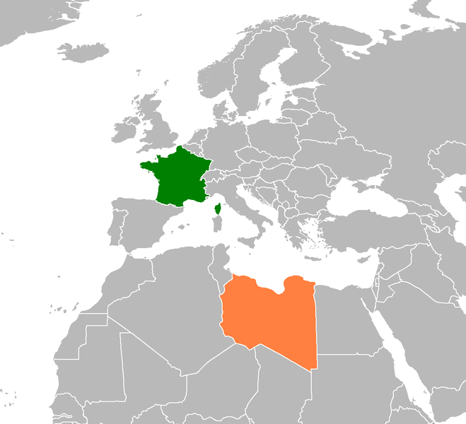 ملف:France Libya Locator.png