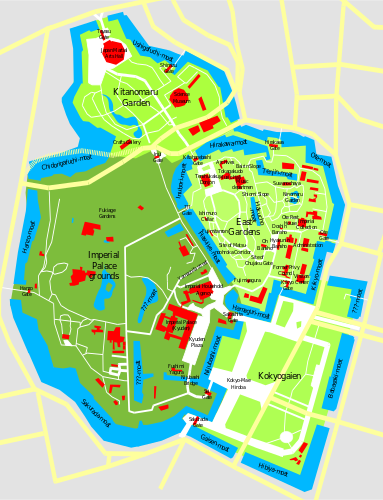 ملف:Imperial Palace Tokyo Map.svg