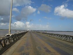 Demerara Harbour bridge crossing.JPG