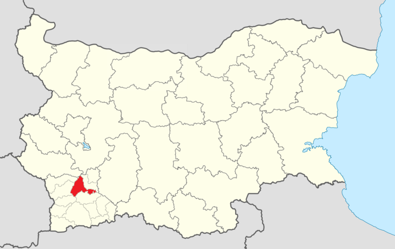 ملف:Razlog Municipality Within Bulgaria.png