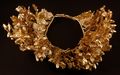 The golden wreath of Philip II found inside the golden larnax. It weighs 717 grams.