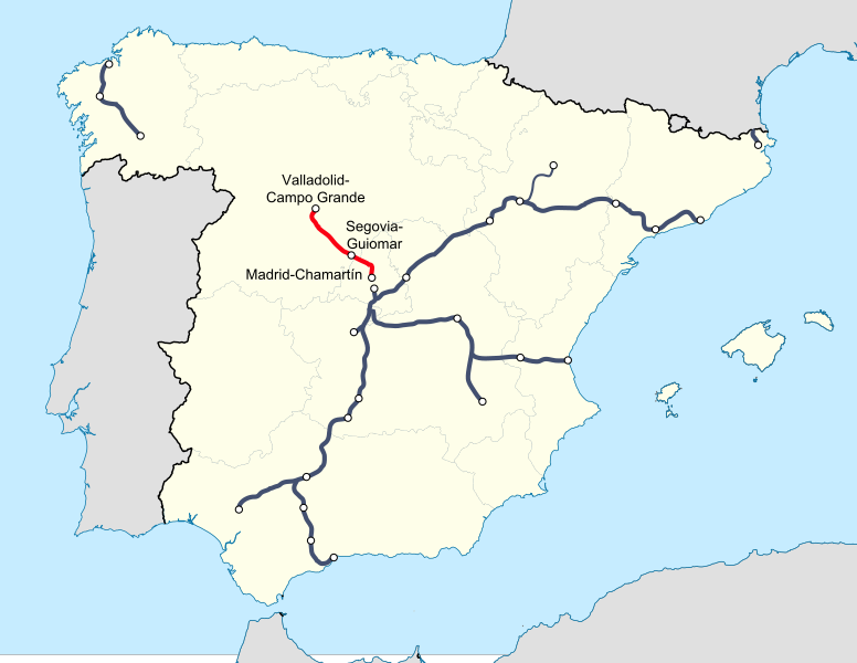 ملف:Madrid-Valladolid HS line.svg
