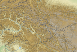 Map showing the location of مثلجة سياتشن Siachen Glacier