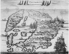 Map of Santorini, 1703