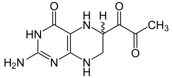 ملف:6-Pyruvoyl-5,6,7,8-tetrahydropterin.svg