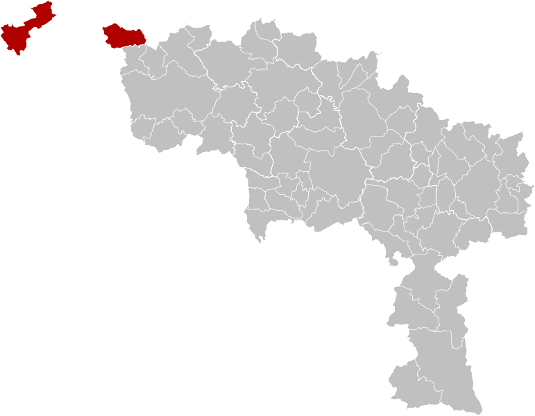 ملف:Arrondissement Mouscron Belgium Map.svg