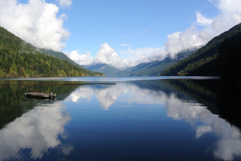 ملف:Lake Crescent spring.jpg