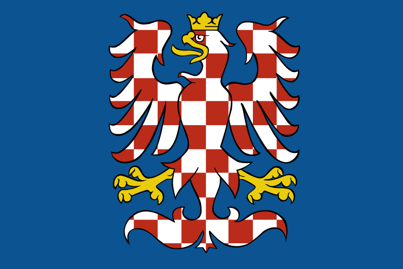 ملف:Banner of arms of Moravia.svg