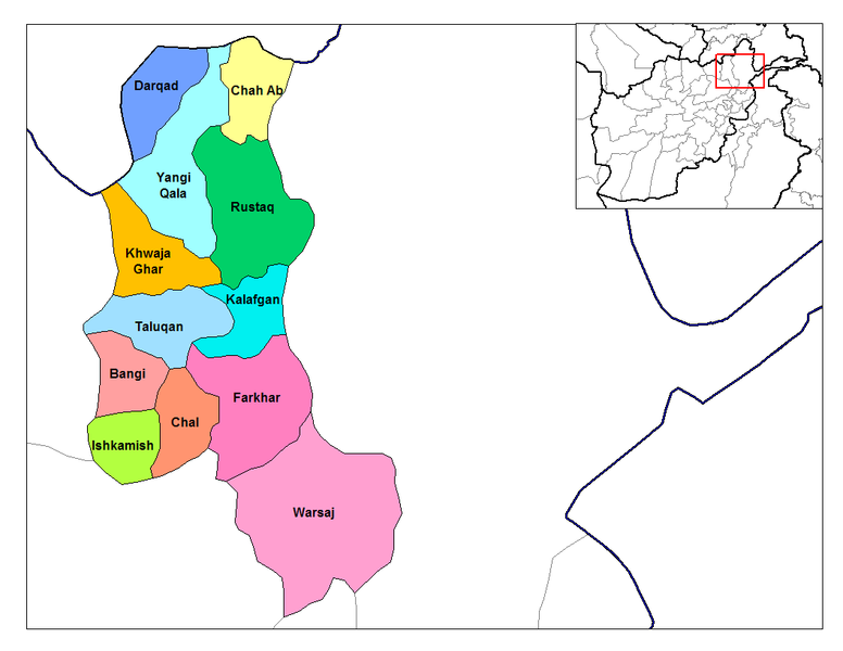 ملف:Takhar districts.png