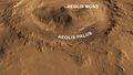 Curiosity rover - diagram noting "3-sigma safe-to-land ellipse".