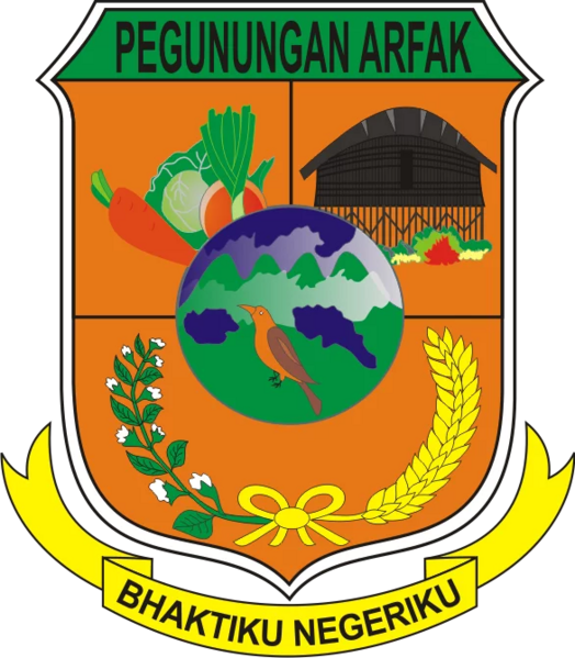 ملف:Lambang Kabupaten Pegunungan Arfak.webp