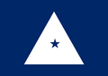 Rank flag of a NOAA Commissioned Officer Corps rear admiral (lower half)