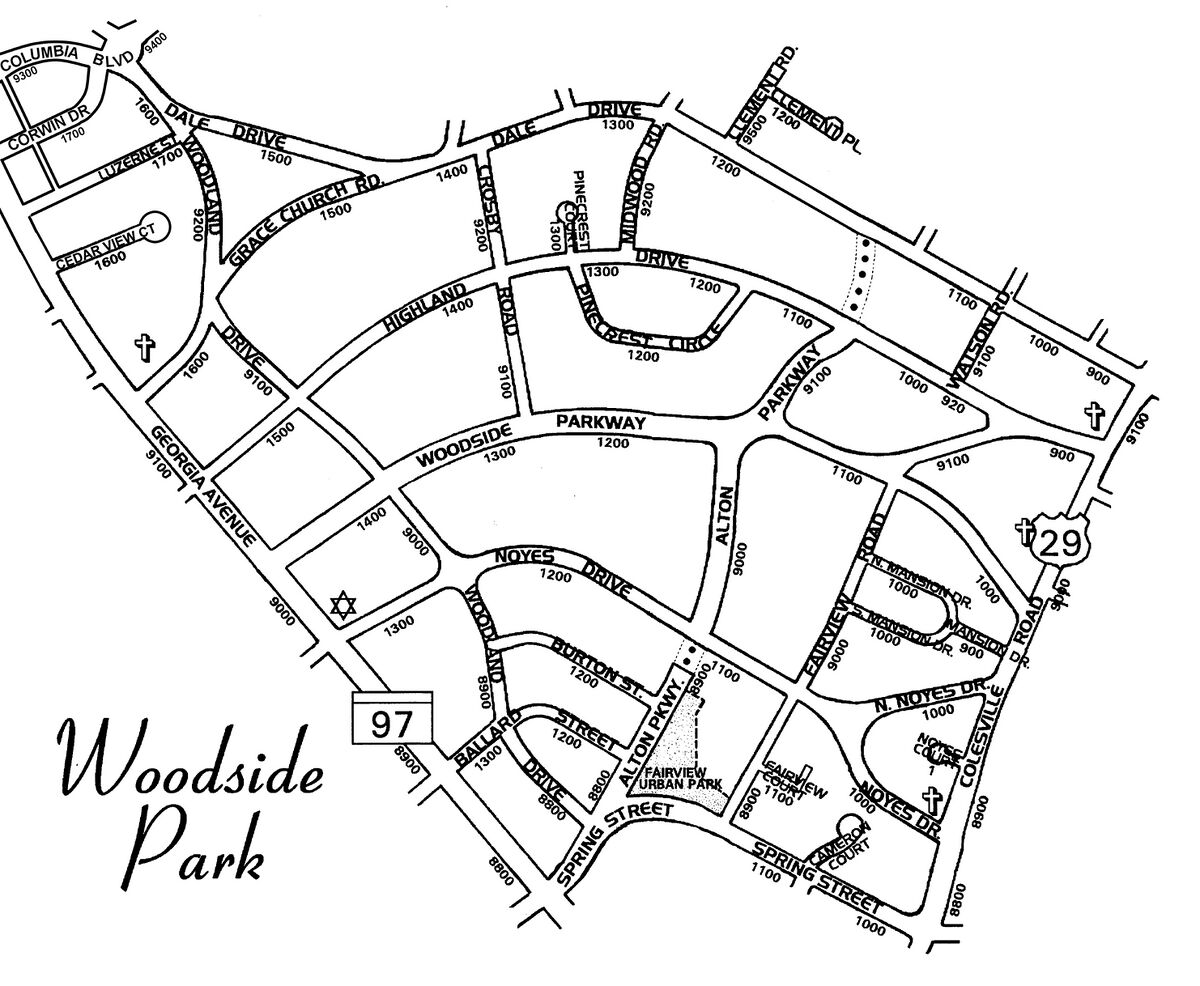 ملفWoodside Park, Maryland, Map.jpg المعرفة