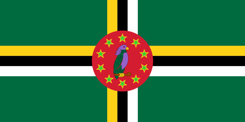 ملف:Flag of Dominica (1981–1988).svg