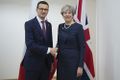 Morawiecki with Theresa May, Brussels, Belgium 2017