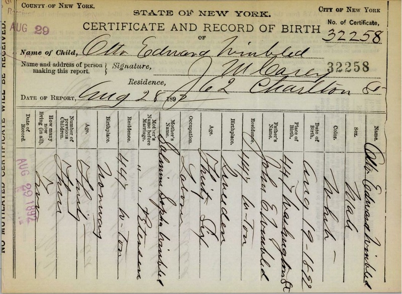 ملف:Otto Edward Winblad (1892-1892) birth certificate.pdf