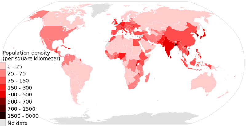 ملف:Population density countries 2017 world map, people per sq km.svg