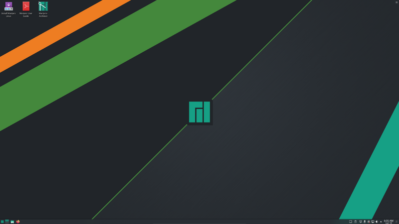 ملف:Manjaro Kyria KDE 19.0.2.png