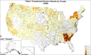 "Other" presidential election results by county