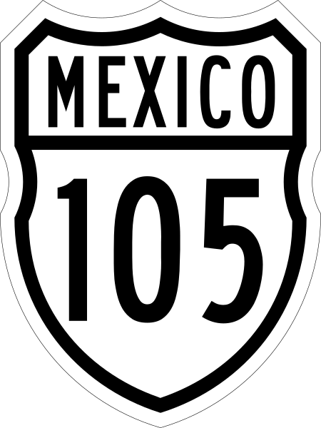 ملف:Carretera federal 105.svg