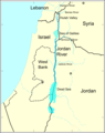 نهر الأردن (خارطة تبين مساره)