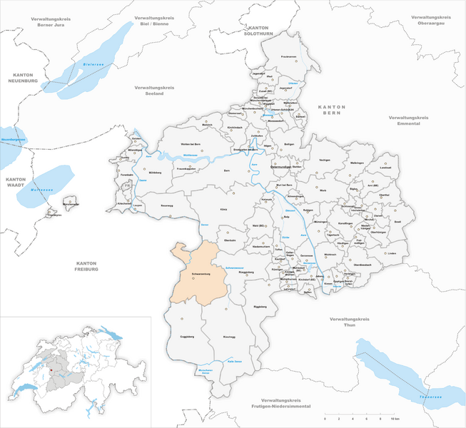 ملف:Karte Gemeinde Schwarzenburg 2014.png