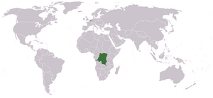 Location of الكونغو