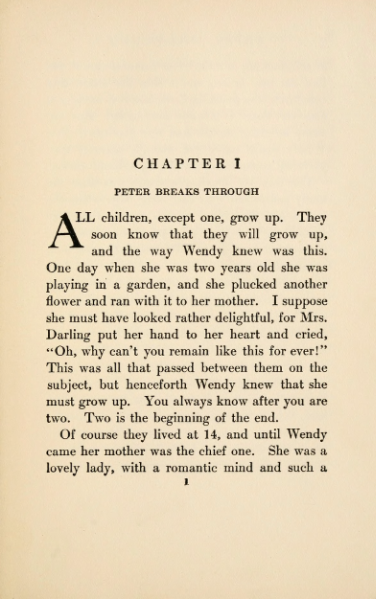 ملف:Peter and Wendy (1911).djvu