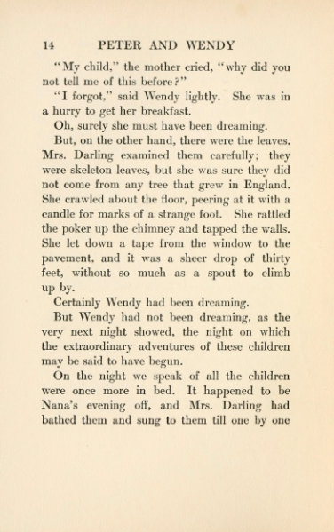 ملف:Peter and Wendy (1911).djvu