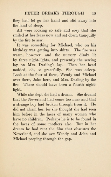 ملف:Peter and Wendy (1911).djvu