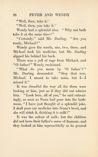 ملف:Peter and Wendy (1911).djvu