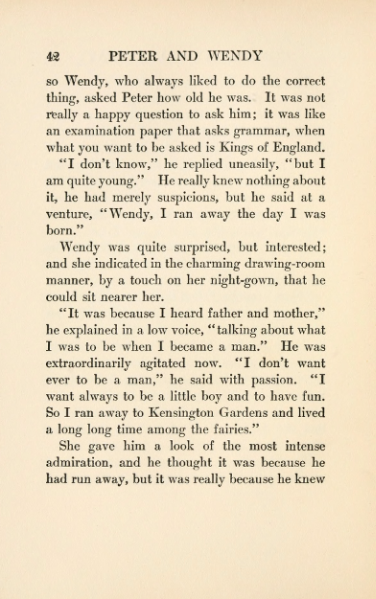 ملف:Peter and Wendy (1911).djvu