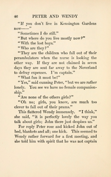 ملف:Peter and Wendy (1911).djvu