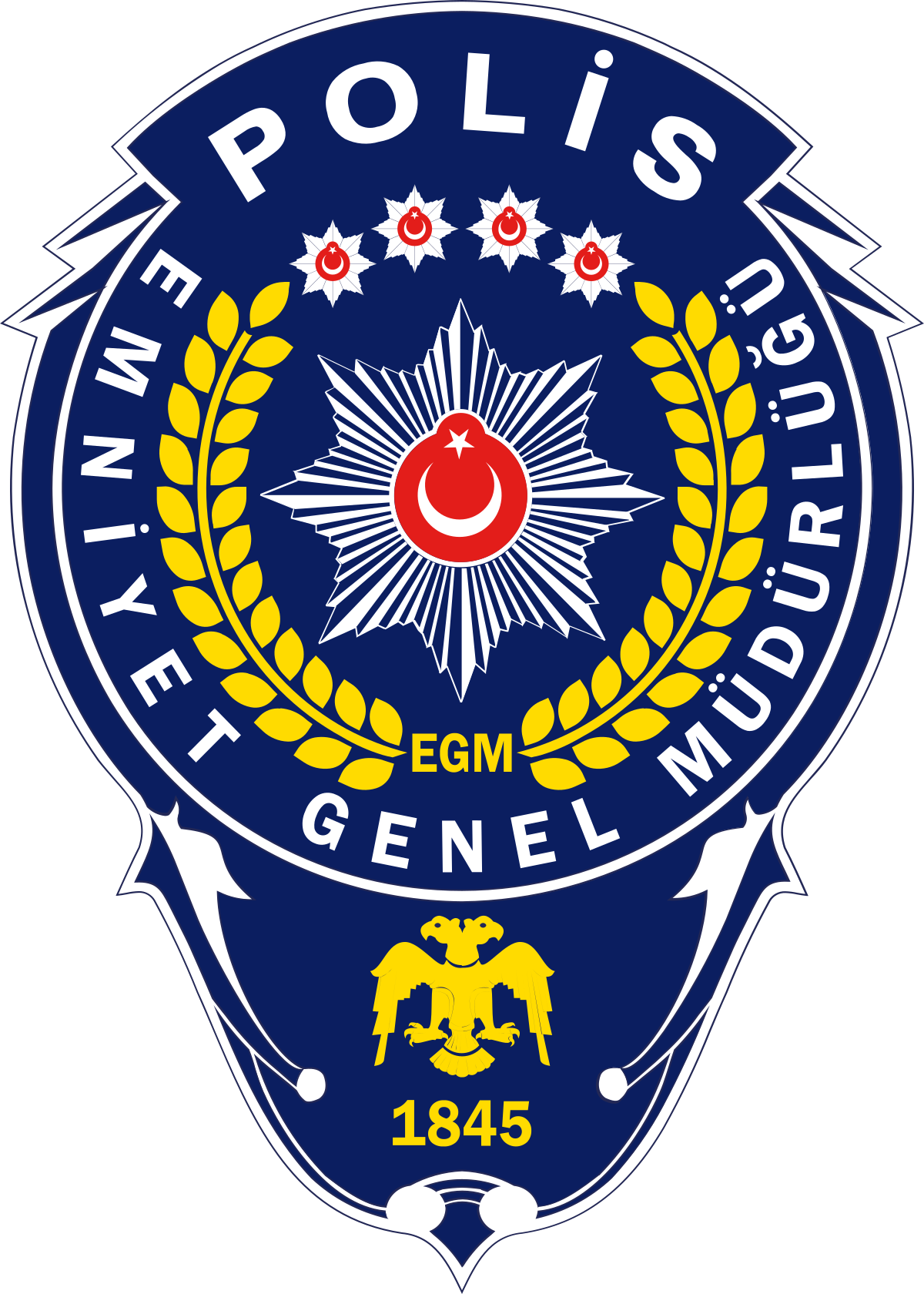 ملف:Logo of General Directorate of Security (Turkey).svg - المعرفة