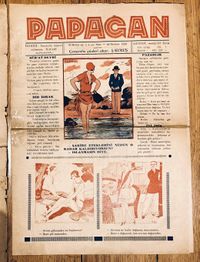 صحيفة پاباغان التركية قبل وبعد إصلاحات 1928.