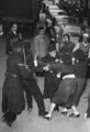 Egyptian women struggle with Cairo police on Jan. 26, 1952 as they are ousted from bank two days ago during anti-British disorders. Women were preventing customers from entering bank. Rioting Egyptian crowds ran wild through Cairo screaming anti-British, pro-Russian slogans. (AP Photo)